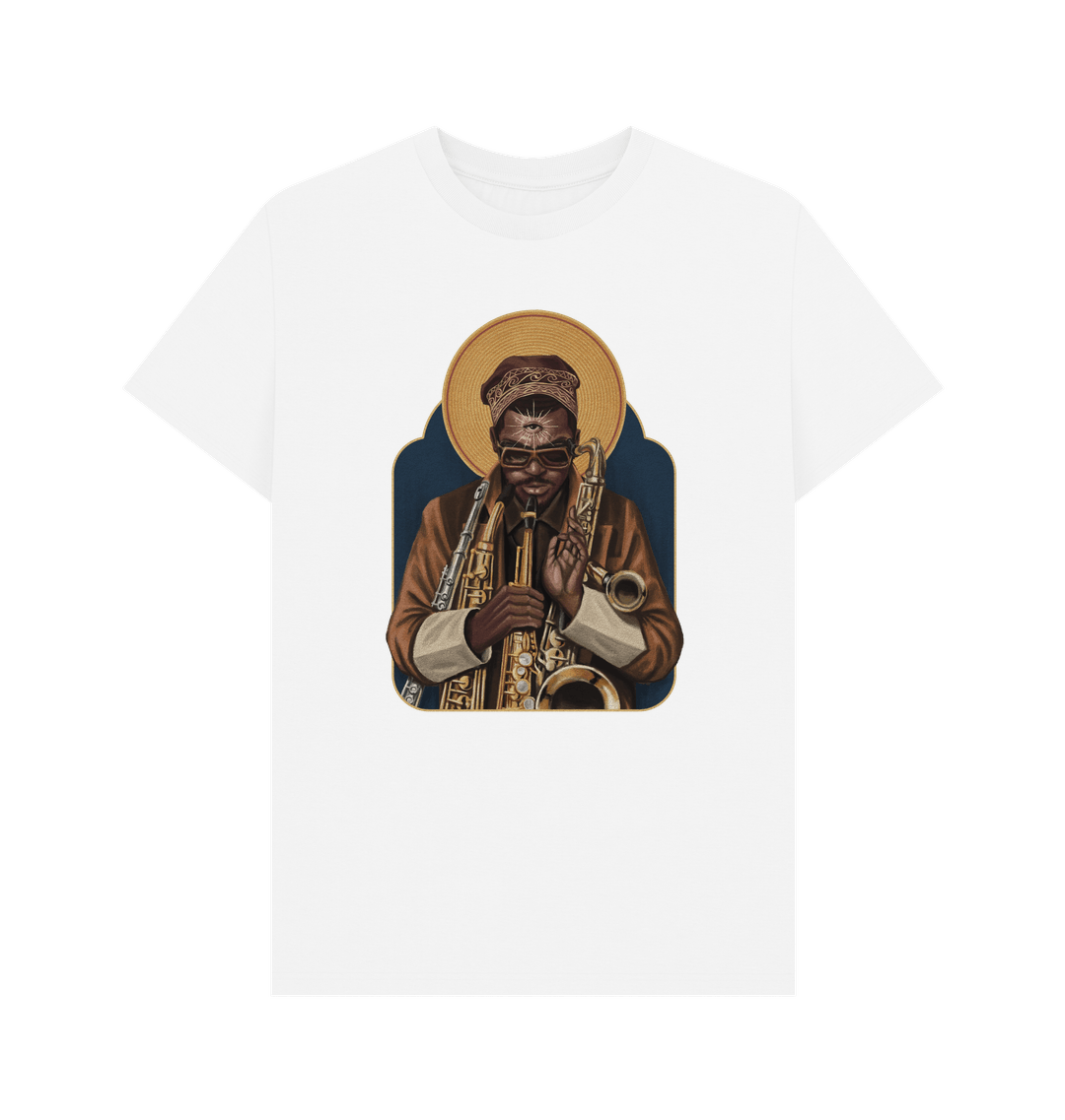 White Printed T-shirt Front