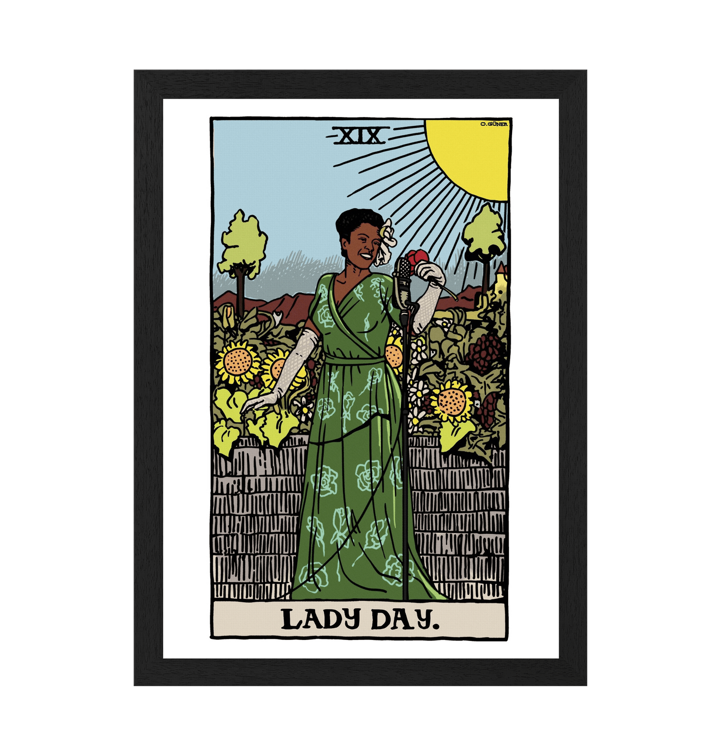 Black Frame Framed art print Front