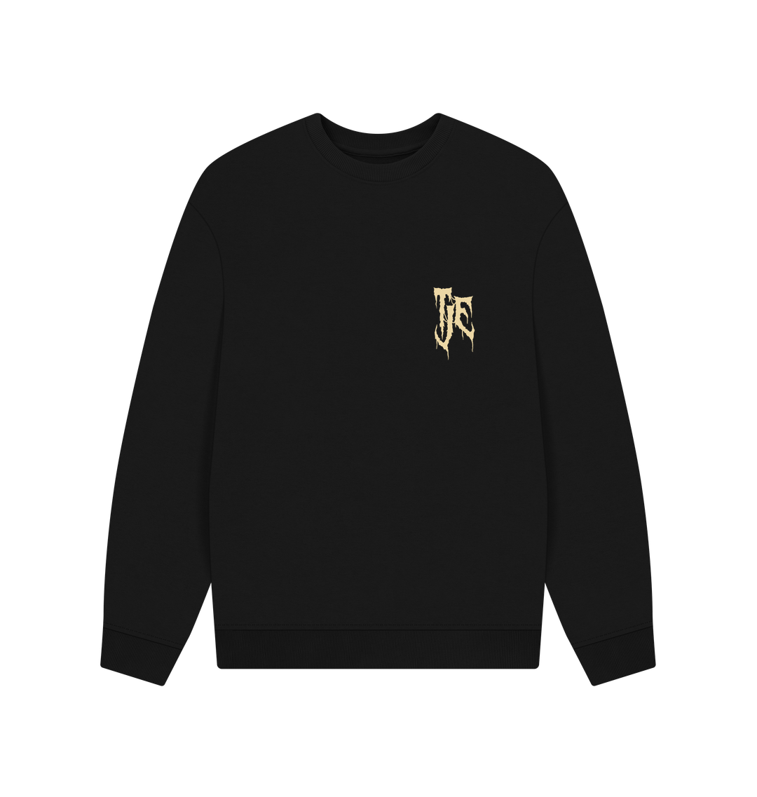 Black Printed Sweater