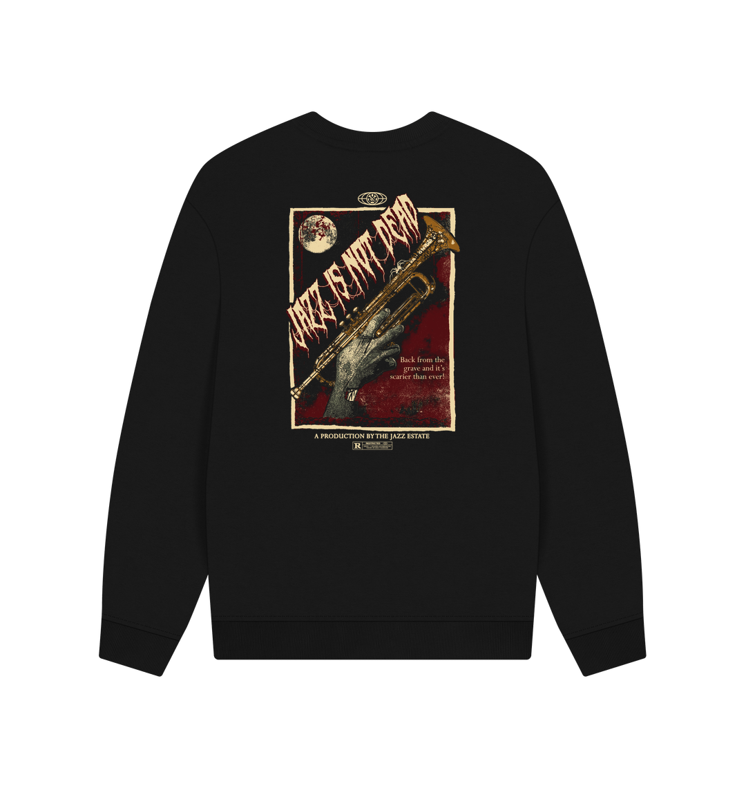 Black Printed Sweater