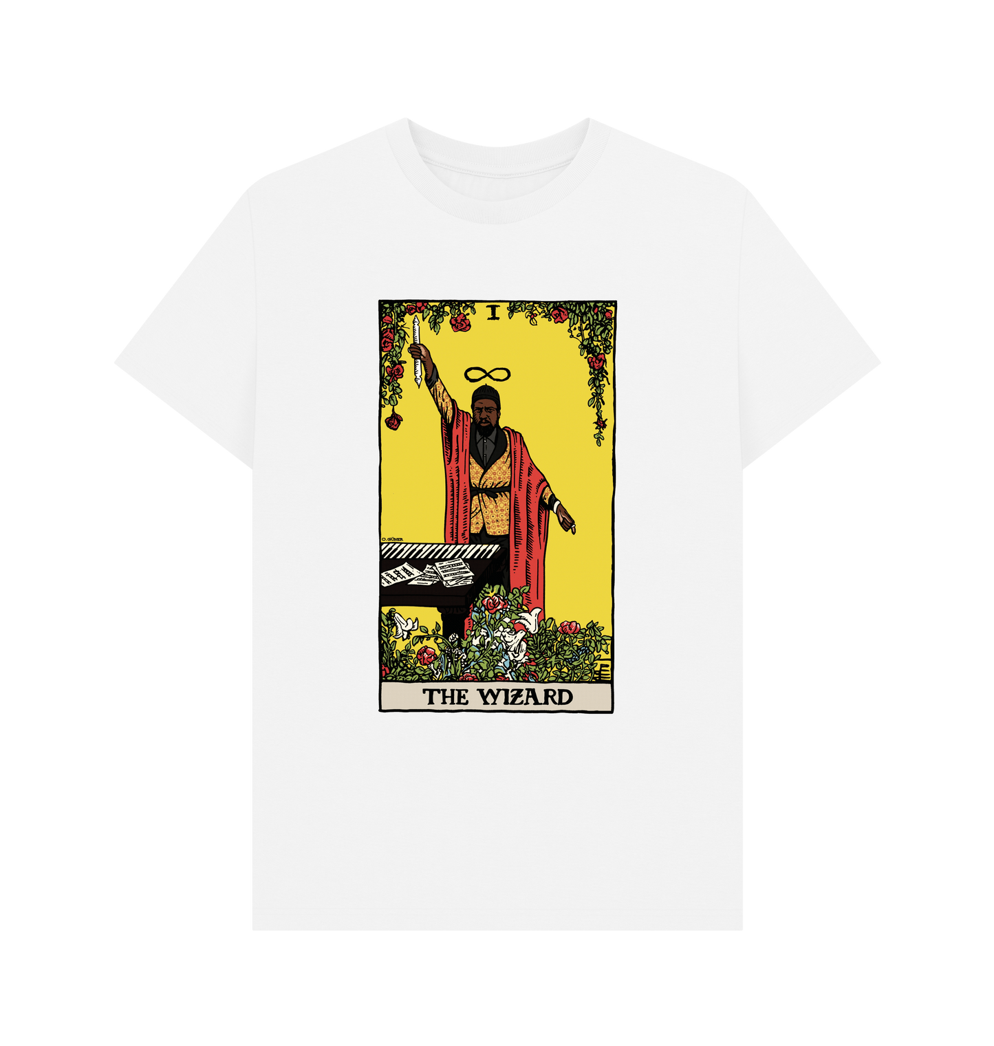 White Printed T-shirt Front