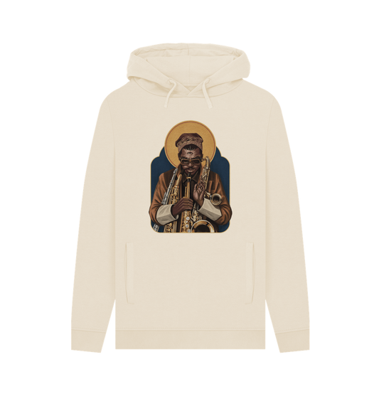 Oat Printed Hoody Front