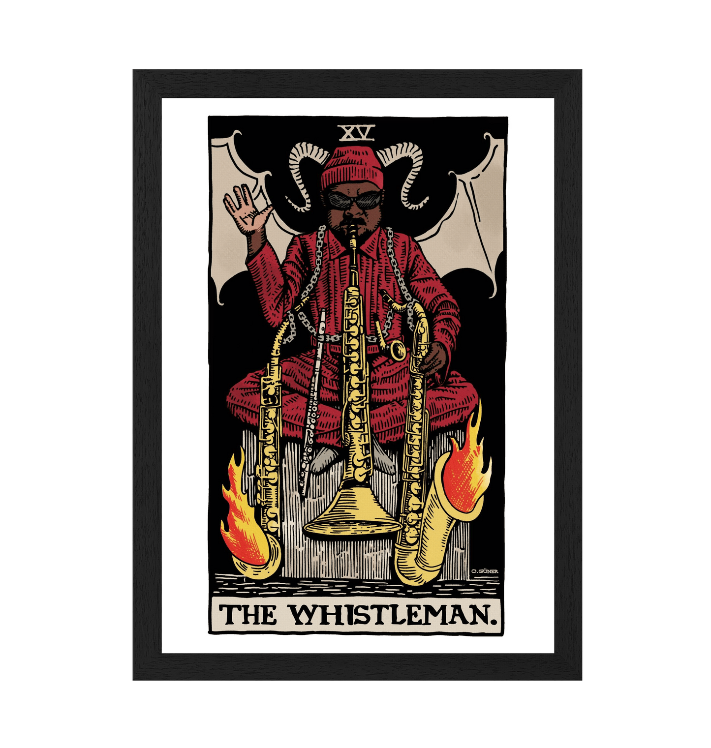 Black Frame Framed art print Front