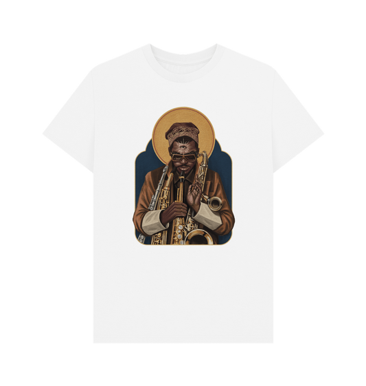 White Printed T-shirt Front