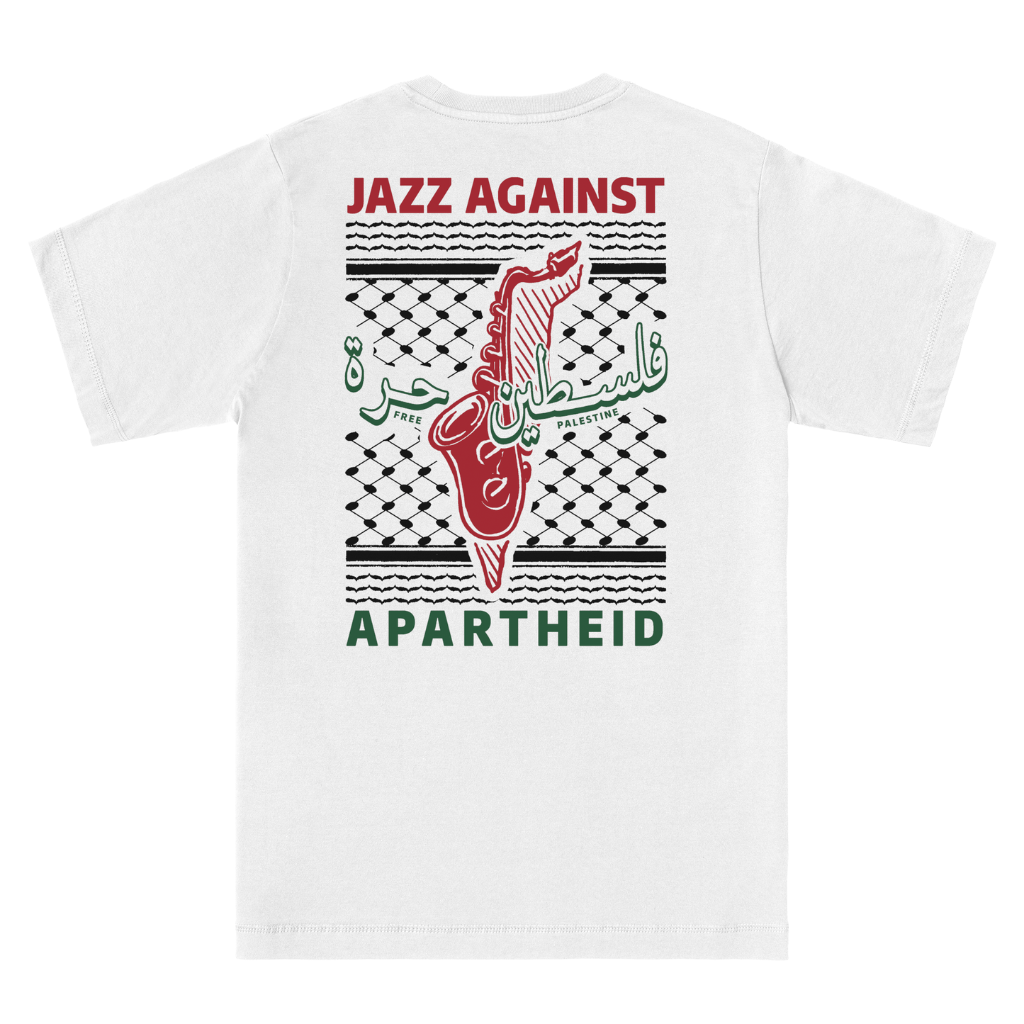 Jazz Against Apartheid White - Essentials Classic Tee