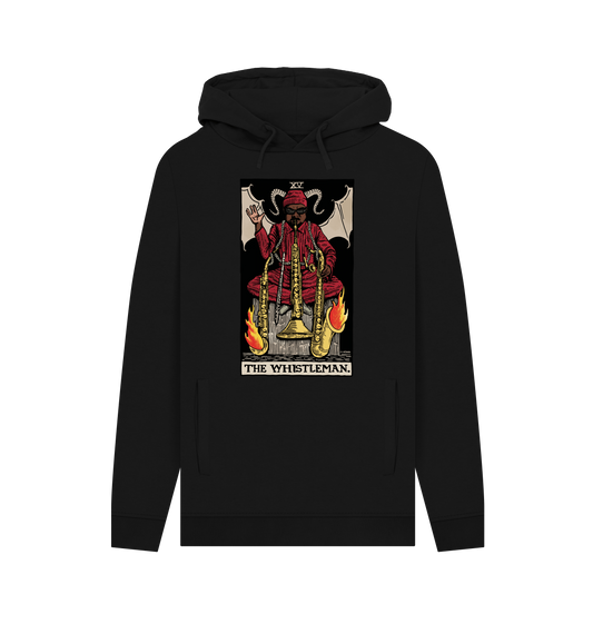 Black Printed Hoody Front