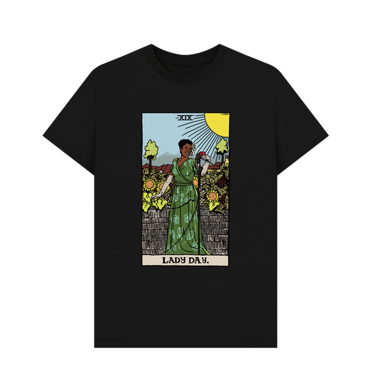 Black Printed T-shirt Front