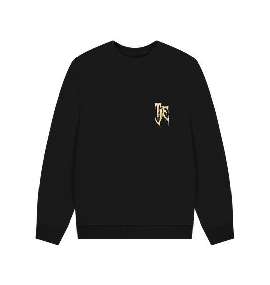 Black Printed Sweater