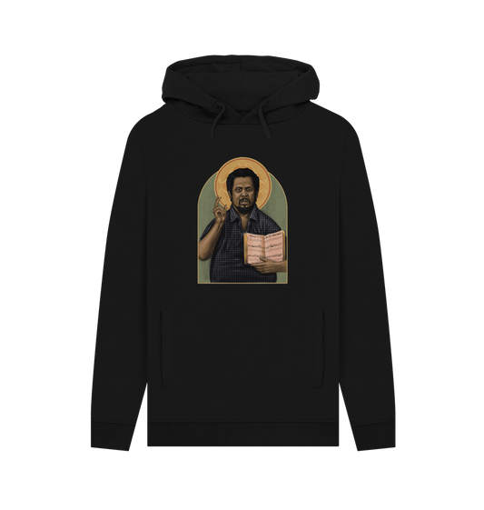 Black Printed Hoody Front