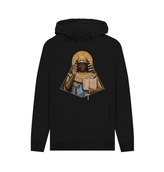 Black Printed Hoody Front