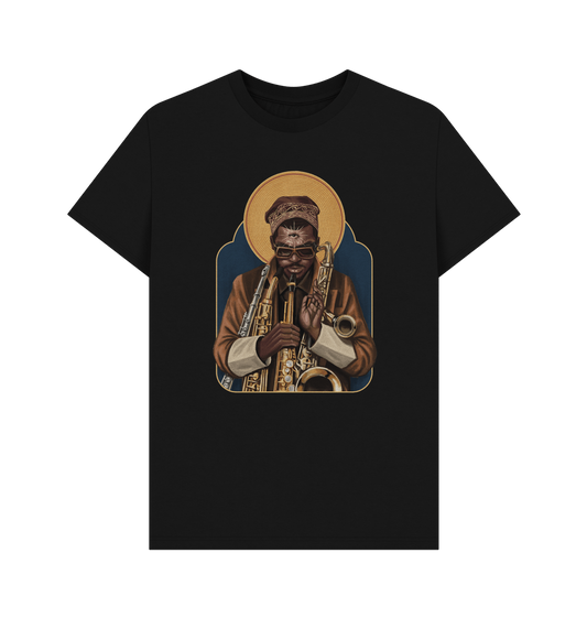 Black Printed T-shirt Front
