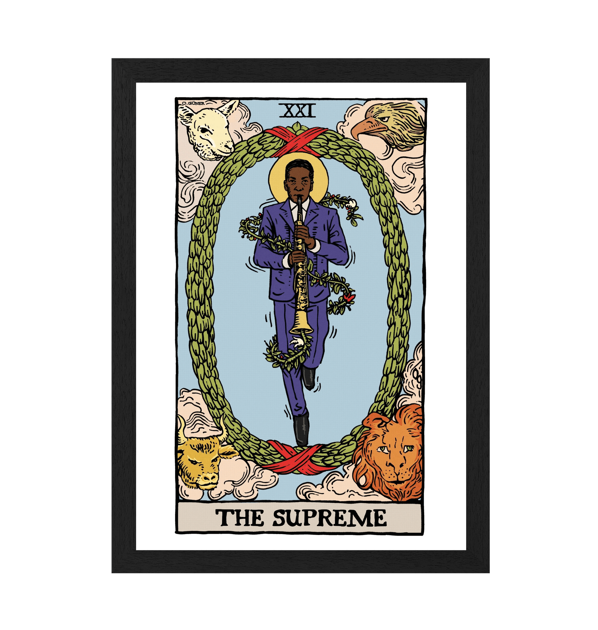 Black Frame Framed art print Front