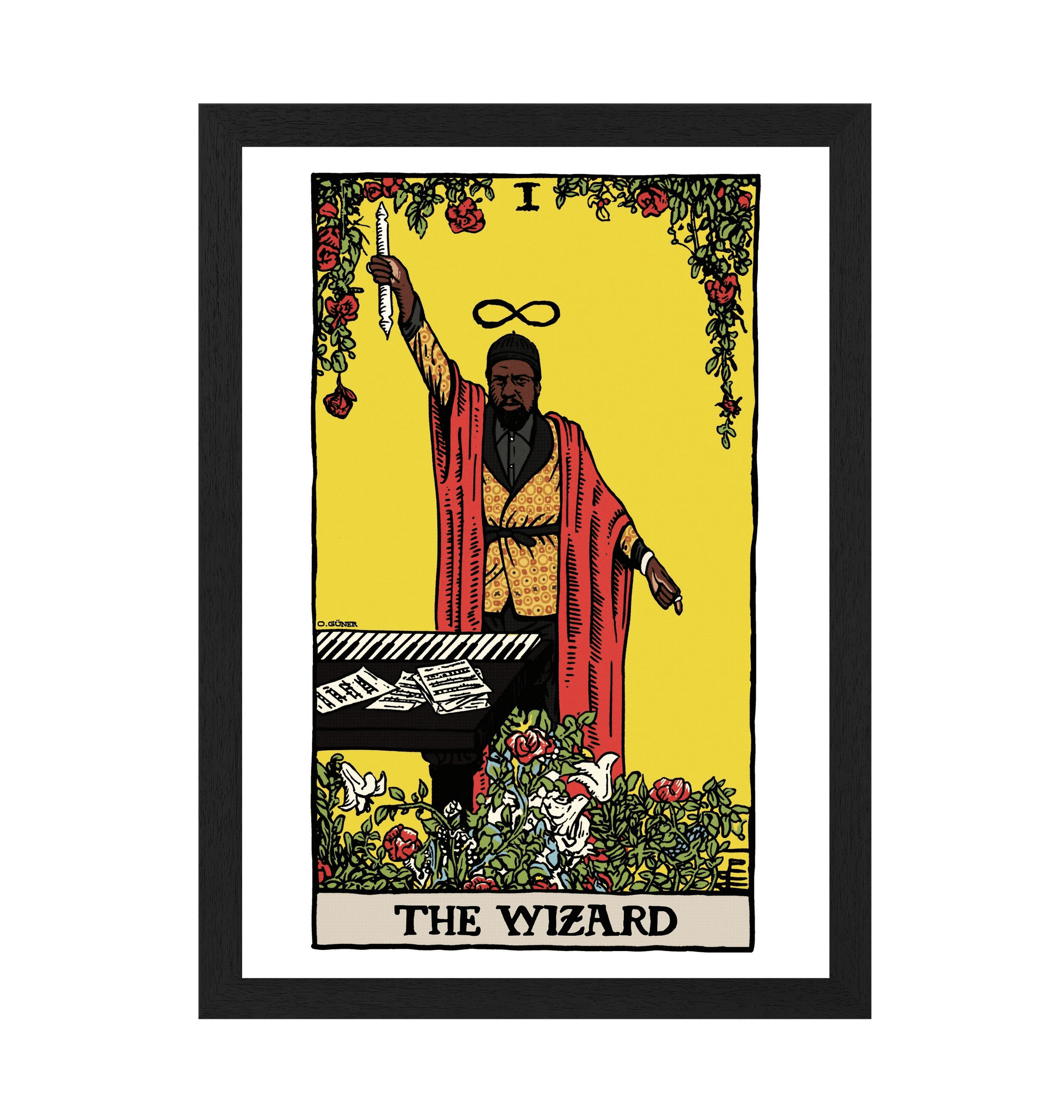 Black Frame Framed art print Front